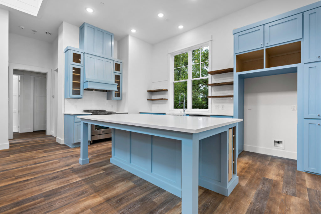 Adam Heath Construction Waco Texas - New Home Build - Kitchen Island & Cabinets