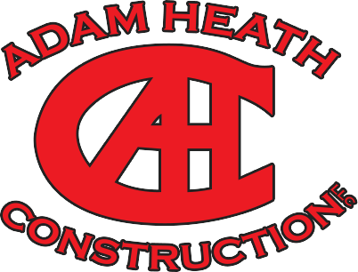 Adam Heath Construction logo red